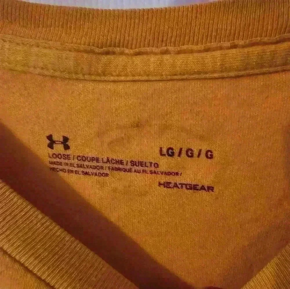 UNDER ARMOUR Orange Tee Size L - Picture 2 of 3